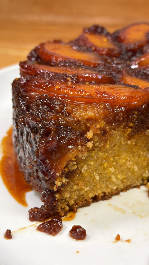 Upside Down Peach Cake